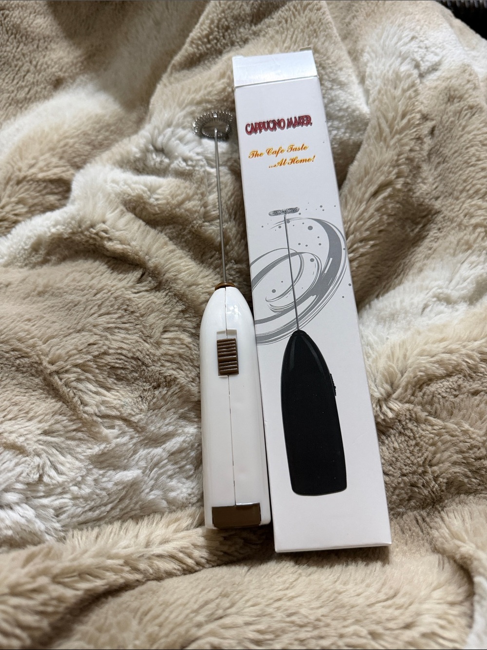 Cappuccino Maker Handheld Milk Frother - White